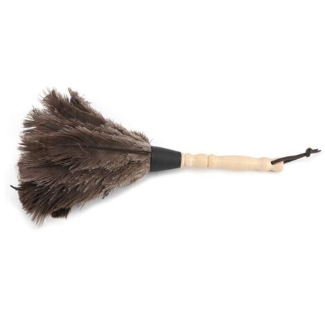 Ulisem Duster, noueurs à Plumes à Autruche Douce pour Le Nettoyage, plumeau à Main léger avec poignée en Bois, Outils de poussière Suspendus pour Le Bureau, la Maison et la Voiture