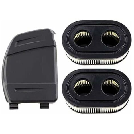 Ulisem Ensemble de 2 Filtres à Air avec Couvercle de Filtre à Air pour Moteurs Briggs & Stratton 550E, 575EX, 575IS, 625EXI, 650EXI, 675EXI, 675IS, Remplace les Pièces 594106, 798339, 798452, 593260.