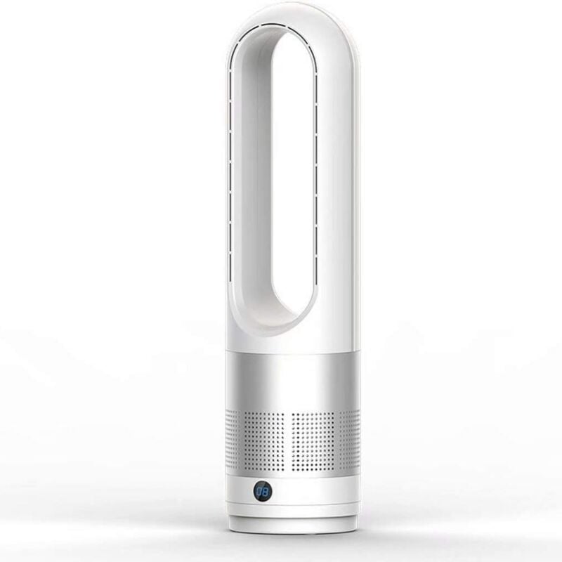 Image of Flügelloser Turmventilator, 18 Zoll, Kühlen und Heizen, 8 Windgeschwindigkeiten, Timer - Ulisem