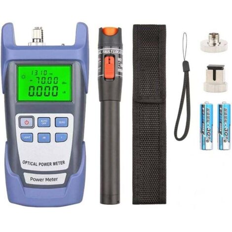 Ulisem Glasfaser-Werkzeugsatz mit 10 mW optischem Leistungsmesser, tragbarer Glasfaser-Teststift, Typ Rotlicht-Glasfaser-Teststift
