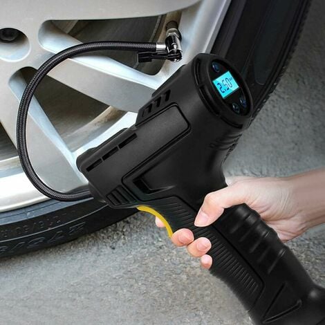 Gonfleur de pneu pompe à air de voiture petite lampe à LED éclairage  rapidement gonflé pompe à pneu électrique véhicules pompe gonflable pour  motos Cadran d'affichage numérique