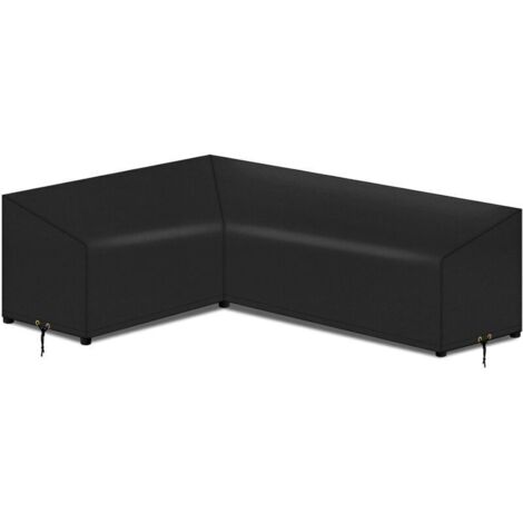 Ulisem Housse de canapé d'angle imperméable et anti-poussière, forme L (300 x 300 x 98 cm)