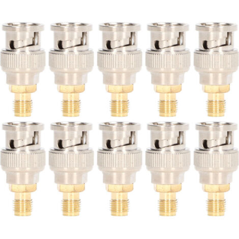 Ulisem Kit de conversion d'instruments, 10 pièces, adaptateur coaxial RF, connecteur SMA femelle vers BNC mâle