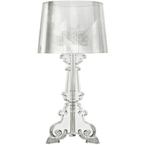 Ulisem Lampe de Table - Petite Lampe de Salon Design - Bour Transparent - Acrylique, Plastique