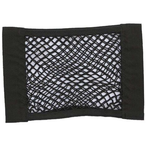 Ulisem Lot de 2 grands filets de rangement pour coffre de voiture, autocollants magiques, universels, 60 x 25 cm