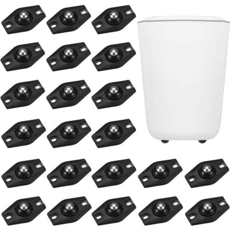 Ulisem Lot de 22 petites roulettes pivotantes pour meubles, roulettes pivotantes, roulettes de transfert pour meubles, mini-roues universelles autocollantes pour rangement de poubelles, petits meubles