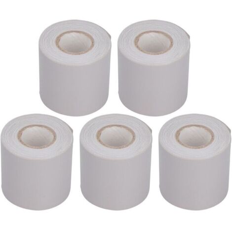 Ulisem Lot de 5 rubans d'étanchéité pour conduits de climatisation, tuyaux en cuivre, PVC, isolation pour climatiseur, ruban résistant à la traction, largeur 60 mm
