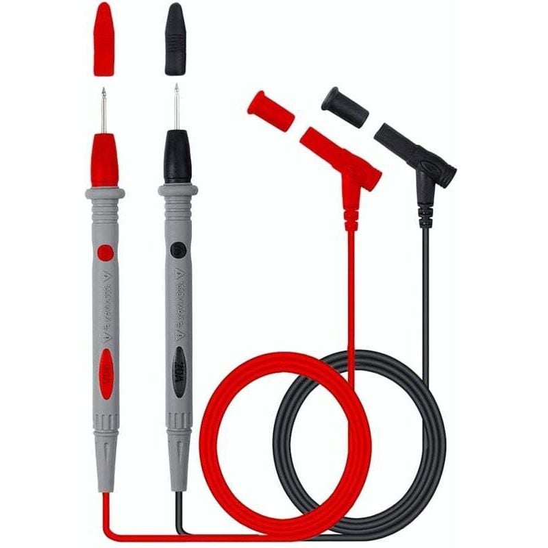 Image of Ulisem Messleitung, 1 Paar 107cm Multimeterkabel, 1000V/20A, Schwarz & Rot