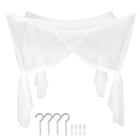 Ulisem Moustiquaire pour lits simples et doubles Très bonne circulation de l'air, à maille serrée 190210240cm
