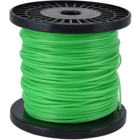 Ulisem Nylonfaden für Rasentrimmer, Freischneider, 2,0 mm x 100 m, universeller DIY-Spulenfaden für Rasentrimmer