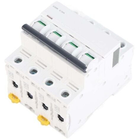 Ulisem PA66 Miniatur-Leistungsschalter, flammhemmendes Gehäuse, 4P-Automatischer Leistungsschalter für Geschäftsgebäude, AC 400 V 25 A