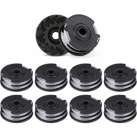Ulisem Pack de 10 Bobinas de Hilo de Repuesto para Desbrozadoras de Doble Hilo, Longitud 6 m x 1,6 mm, Apto para los Modelos Bosch ART 30-36 LI, ART 30, ART 27 y ART 24.
