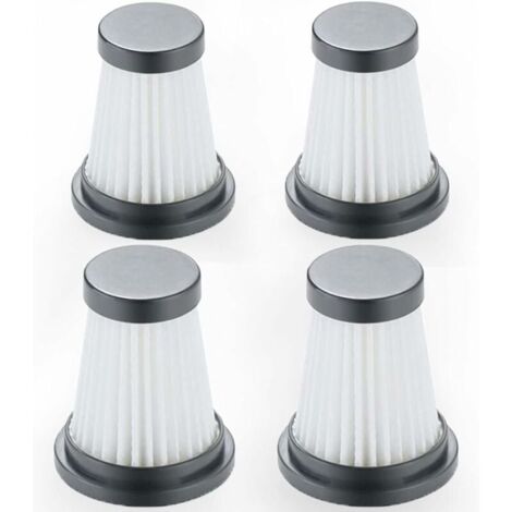 Ulisem Paquete de 4 filtros HEPA de repuesto para aspiradora inalámbrica Moosoo K12 K12 Pro K13, para Genius Invictus One 1.0 X7/2.0, para Foxnovo 13KPA Accesorios de filtro de aspiradora de mano