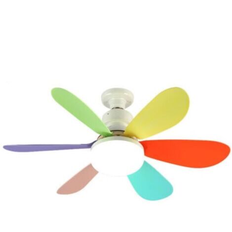 Ulisem Petit lustre ventilateur, E27, 40 Watt,petit lustre silencieux multifonctionnel, ventilateur de plafond pour chambre