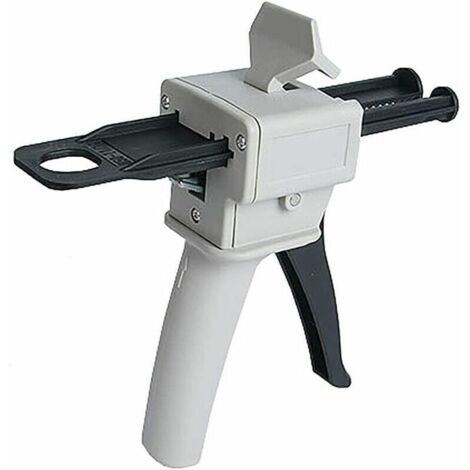Ulisem Pistolet Distributeur Époxy 50 ml, AB Pistolet à Colle Époxy Poignée Applicateur pour Mélange Colle, Ratios 1:1 et 2 :1