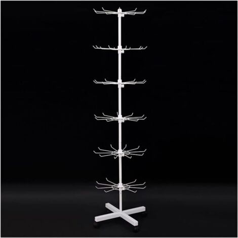 Ulisem Présentoirs De Vente Au Détail À 6 Niveaux, Présentoir À Bijoux Rotatif, Présentoir Rotatif, Tours À Bijoux en Arbre Mobile, Porte-clés, Chaussettes, Support De Rangement pour Bagues