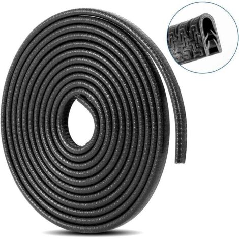 Protections De Bord Pour Porte De Garage | Lot De 2 | 40x25x2 Cm | Mousse Noire Et Jaune Réfléchissante | Autocollant