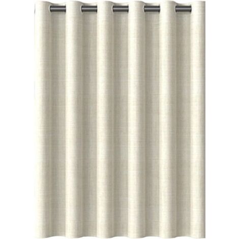 Ulisem Rideau de chambre à coucher de salon en matériau épaissi imperméable sans perforation installation facile tringle de douche beige