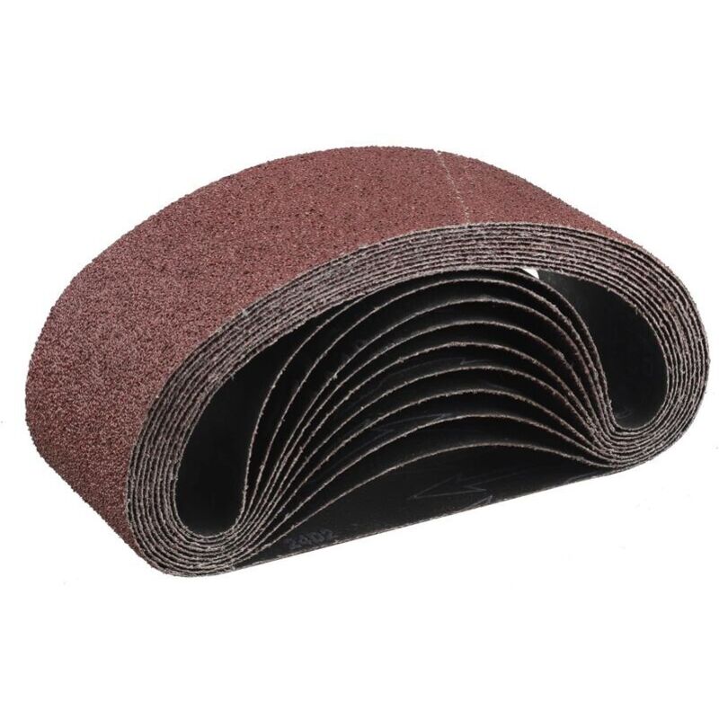 Image of Schleifband 75 x 533 mm, 10-teiliges Schleifbandset mit 40er Körnung - Ulisem
