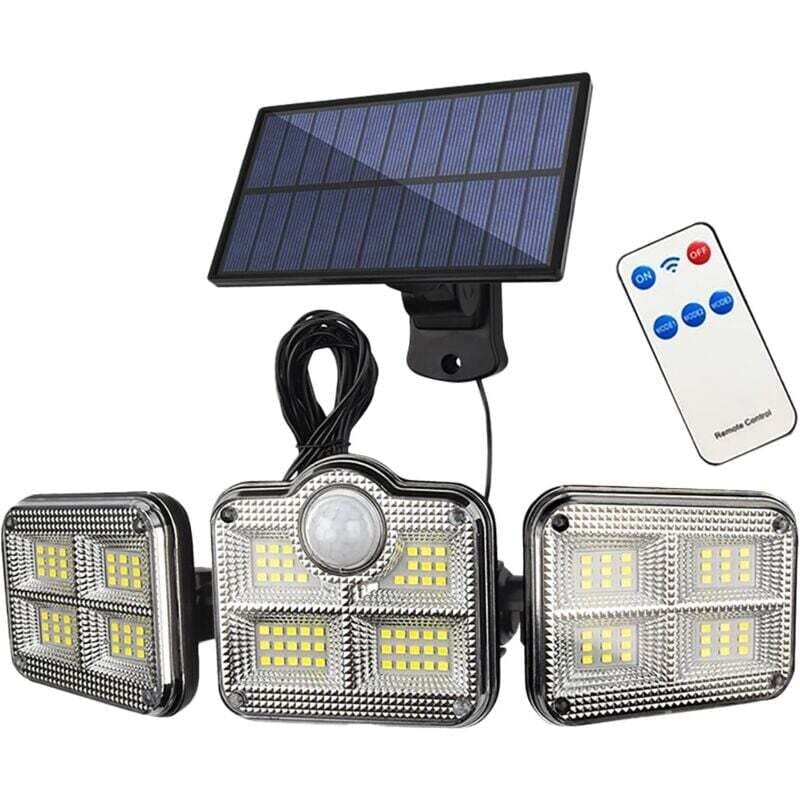 Image of Ulisem Solarleuchten Außen Bewegungsmelder 360° Drehbar IP65 Wasserdicht 122 LEDs