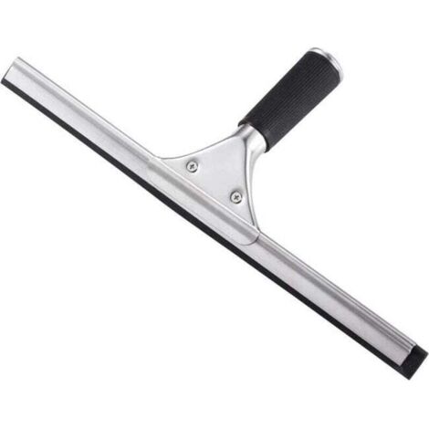 Ulisem Tergivetro per doccia, tergivetro per finestre, lavavetri per uso domestico, in acciaio inox, per la pulizia di finestre del bagno, 35 cm.