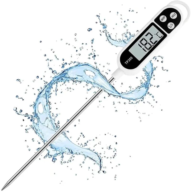Thermomètre Cuisine, Thermomètre Numérique Digital avec Sonde Longue, Lecture in - Ulisem