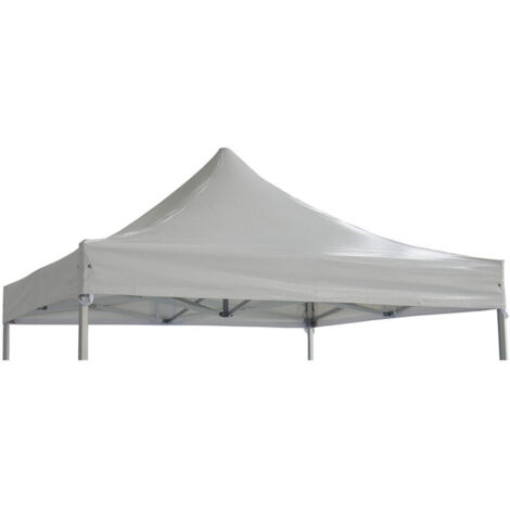 Ulisem Toit TP 4x6m PVC 520g/m² Noir-sans cadre