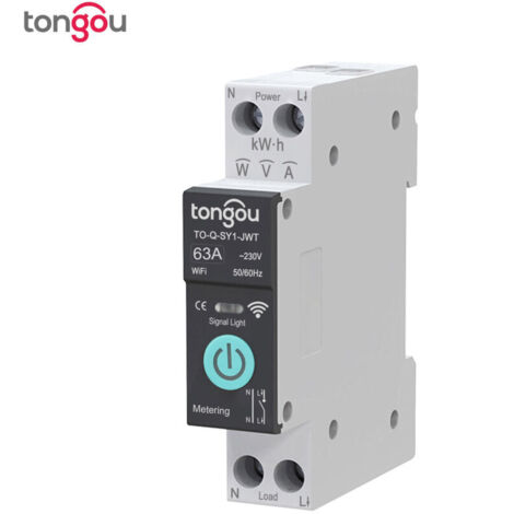 Ulisem Un interrupteur intelligent TUYA WiFi, contrôle à distance sans fil, contrôle mobile à distance, minuterie de comptage, maison intelligente avec mesure, Tuya, Smart Life