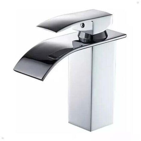 Ulisem Wasserfall-Waschtischarmaturen, Messing-Waschtischarmaturen, Einloch-Waschtischmischbatterie, Einhebel-Waschtischmischbatterie, Wasserfall-Waschtischarmaturen, Warm- und Kaltwasser verfügbar