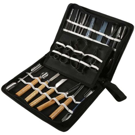 Ulisem1 Set di 46 utensili portatili per intaglio di verdure, frutta e cibo, forbici da cucina, kit di prodotti da taglio