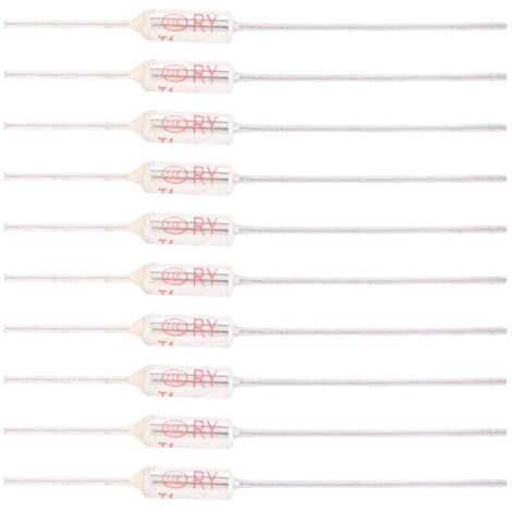 Ulisem10 pezzi fusibile termico 10A 250V TF 72-250℃ 152℃ fusibili termici di taglio della temperatura