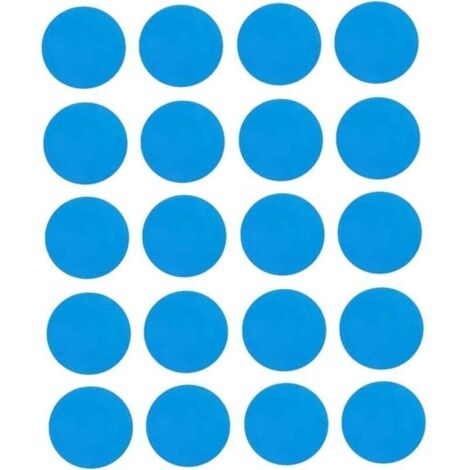 Ulisem20pcs Patch Patch Direction Kit de réparation en Plastique Patches de réparation Auto-adhésive pour piscines Bateaux gonflables