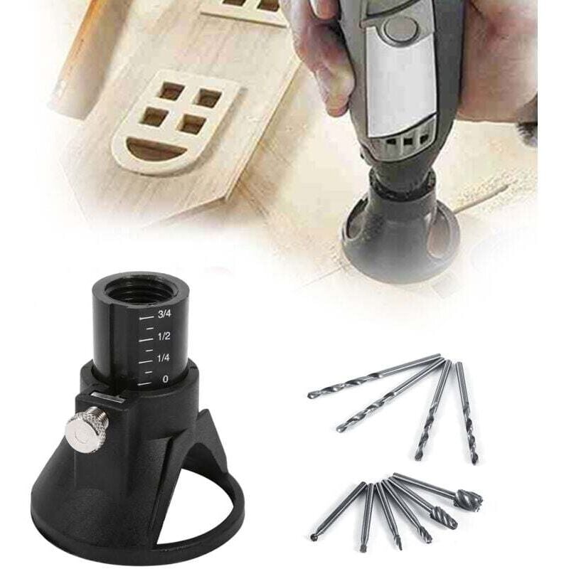 Image of Ulisem 4 Bohrer 6 HSS-Holzfräser 1 Schnitzbohrer mit Drehpositionierer