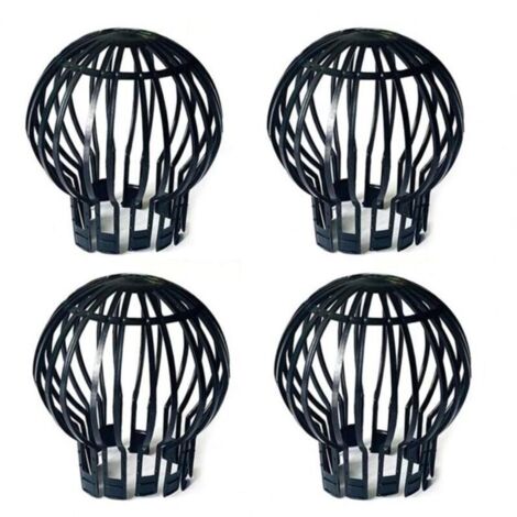 Ulisem4 Filtres pour gouttières Siphon de sol en maille plastique noir