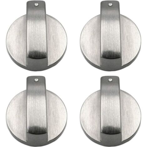 Ulisem4 pièces bouton cuisinière boutons de cuisinière à gaz boutons de cuisinière à gaz en métal bouton de cuisinière à gaz contrôle boutons de cuisinière en métal pour cuisine 6mm