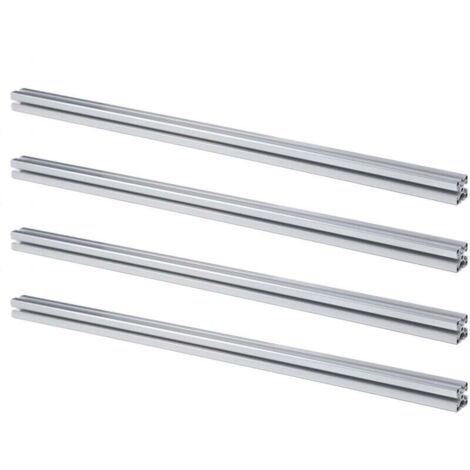 Ulisem4Pcs 4040 Profilo estruso in alluminio con scanalatura a T, standard europeo, guida lineare anodizzata, CNC fai da te, parte per stampante 3D, 39,4 pollici, 1000 mm