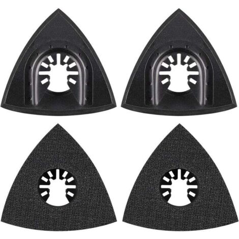 Ulisem4Pcs Delta Sanding Pad 80mm Multi Tool Attachment Pad Accessorio Multi Tool Lama Oscillante Accessorio per Worx Mikita Dewalt Power Tool Worx Tool Bosch Multi Tool