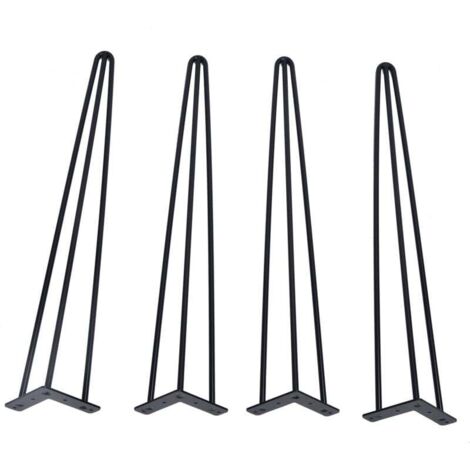 Ulisem4pcs/set 28 pouces / 30 pouces en épingle à cheveux meubles en métal jambes de table en fer solide pour ordinateur portable (30 pouces)