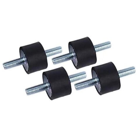 Ulisem4pcs Supports en Caoutchouc d'Isolant Anti-vibration M8 30 x 20 Supports Amortisseurs de Vibrations Isolateur en Caoutchouc Anti-vibration avec Vis