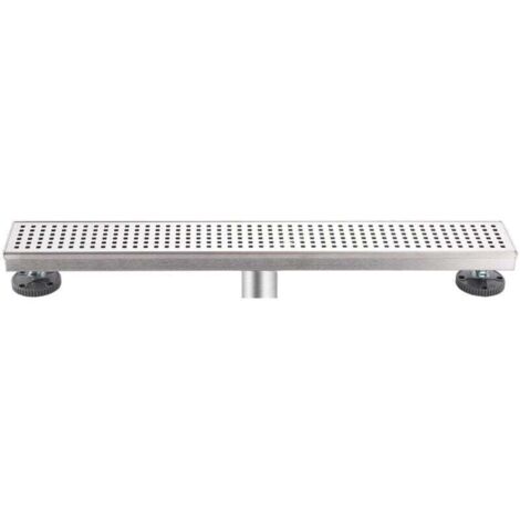 Ulisem60CM Caniveau pour Douche,Caniveau de Douche en Acier INOX Siphon Sol d'évacuation à Carreler pour Salle de Bain