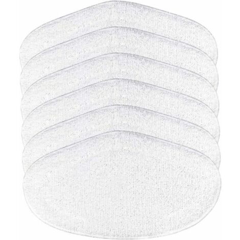 Ulisem6PCS Mop riutilizzabili per Vaporetto Vaporforce Spazzola di ricambio per PAEU0332 Mop di ricambio lavabili per Polti Vaporetto Vaporforce Spazzola (6 pezzi per Polti)