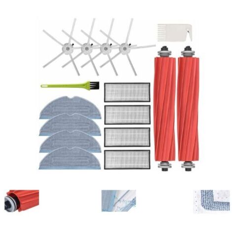 Ulisem6pcs Serpillière pour Roborock S7 S7 Plus S7 Max Pièces de Rechange Accessoires pour Roborock S7 T7s T7s Plus Robot Aspirateur Kit 3