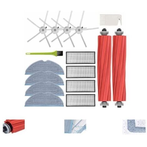 Ulisem6pcs Serpillière pour Roborock S7 S7 Plus S7 Max Pièces de Rechange Accessoires pour Roborock S7 T7s T7s Plus Robot Aspirateur Kit 3