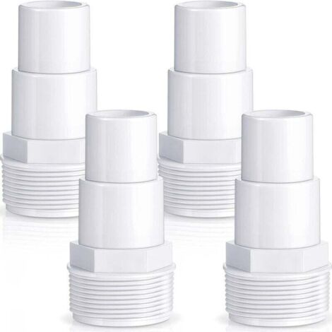 UlisemAdaptateur de tuyau combiné pour pompe de filtration de piscine, remplacement pour pompe de piscine hors sol, filtre, écumoire, compatible avec les adaptateurs Hayward SPX1091Z7 et SPX1091Z4 (4