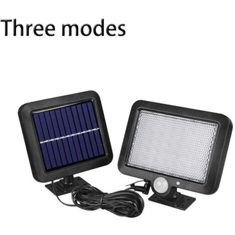 UlisemApplique murale à induction solaire à contrôle de la lumière, lampadaire étanche à LED, petit lampadaire en ABS, matériau en silicium polycristallin, solaire