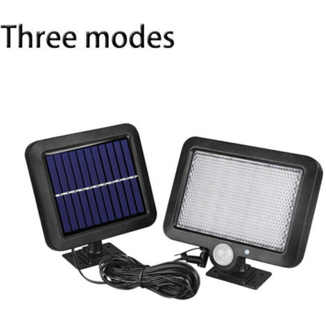 UlisemApplique murale à induction solaire à contrôle de la lumière, lampadaire étanche à LED, petit lampadaire en ABS, matériau en silicium polycristallin, solaire