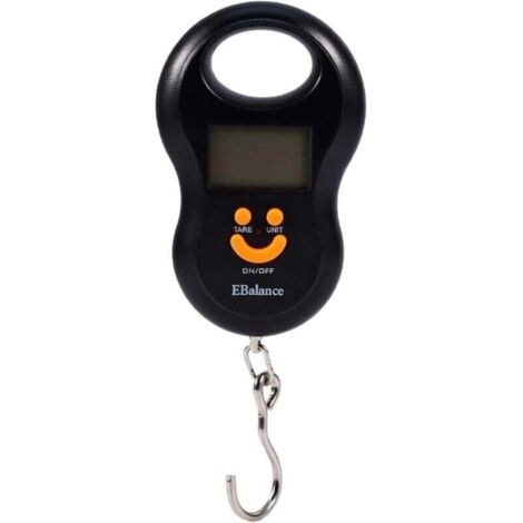 UlisemBalance à Bagages, Portable 50kg LCD Digital Poids Suspendu Balance à Bagages Électronique pour Voyage Shopping ou Activités de Plein Air.