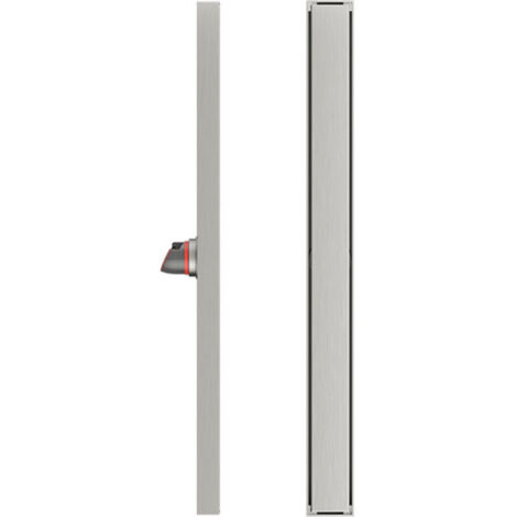 UlisemCaniveau de Douche en Acier INOX Siphon Sol Réglable d'évacuation pour Salle de Bain Rectangulaire - 60 cm