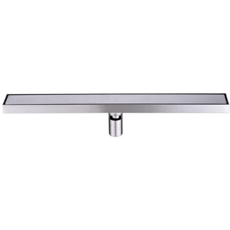 UlisemCaniveau Douche 60 cm, Panneau 2 en 1, avec Siphon et Filtre pour Salle de Bain Rectangulaire