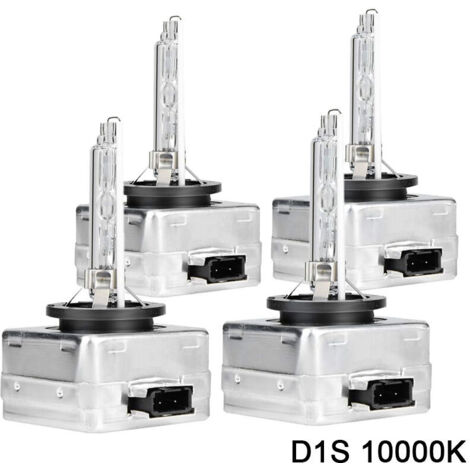 UlisemD1S 10000k Ampoule Xénon HID LED Lampe de Rechange pour 12V 35W Voiture Phare Avant,lot de 4